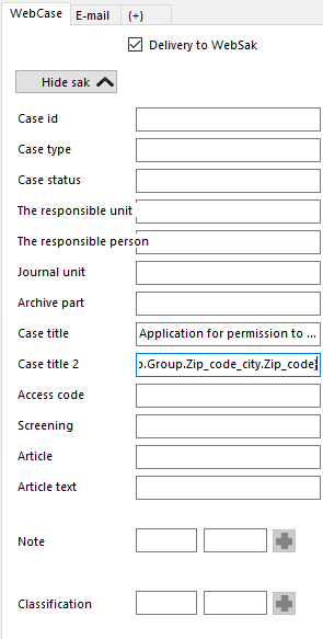 Add link to fields in archive system Add link to fields in archive system